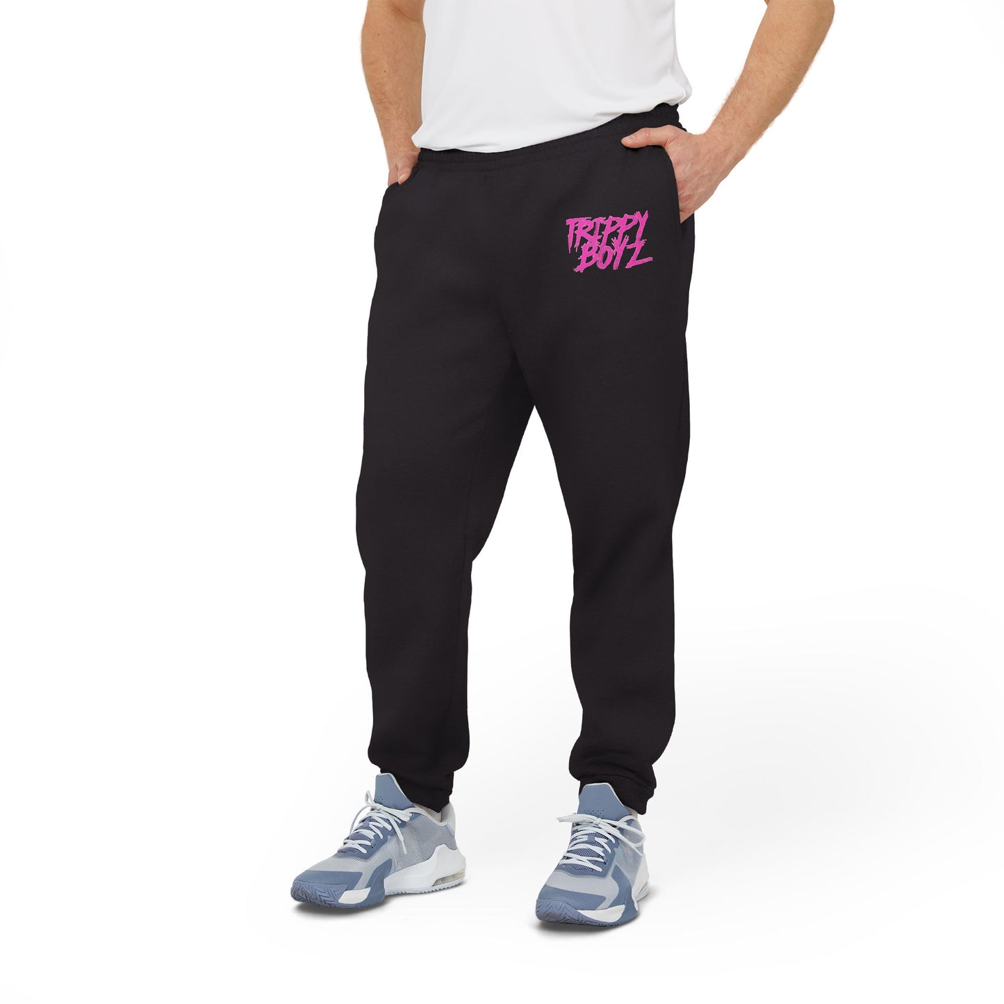 Grey & Black Joggers - Trippy Design™️